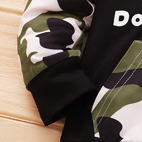Xmiral Baby jongens lange mouwen brief hoodie + broek camouflage outfits - Image 8