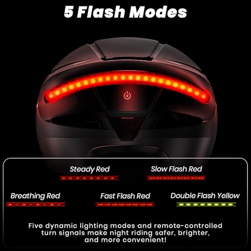 Favoto Casco Bici Corsa & E-Bike con Frecce e Luce Posteriore, Adulto | Certificato NTA 8776, fibbia magnetica, protezione In-Mould e luce posteriore. Ideale per bici elettrica e città
