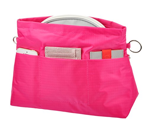 Handbag Organizer Insert Tote Shopper Satchel Purse Insert Organizer Bag In Bag Rose Large