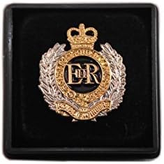 ROYAL ENGINEERS ENAMEL GILT PLATED LAPEL PIN - BOXED - NEW by MESS DRESS LTD