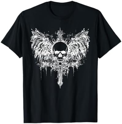 Amazon.com: Emo Y2K Skull Cross Dark Grunge Aesthetic Goth Gothic 