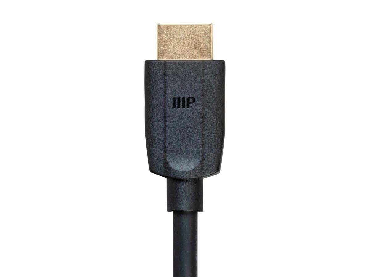 Monoprice Ultra 8K Premium High Speed HDMI Cable - 8 Feet - Black | 48Gbps, 8K@60Hz, Dynamic HDR, eARC - DynamicView Series, 1 Count (Pack of 1)