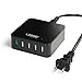 Urge Basics Travel-Size 5 Port USB Charging Station with Quick Charge 2.0 USB Port