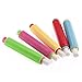 5pcs Chalk Holder Colored Plastic Blackboard Adjustable Chalk Clip with 5pcs White Chalks for Teachers Kids School Office Drawing Board