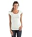 zhAjh Womens Basic Cotton Spandex Scoopneck Cap Sleeve Tee T Shirt