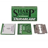 100 SHARP STAINLESS Polymer Coated Double Edge Safety Razor Blades