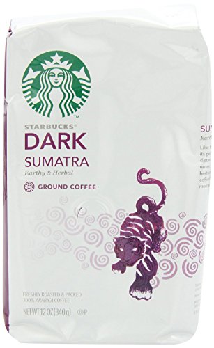 Click Here to See More Images Starbucks Sumatra Ground Coffee, 12 Ounce (Pack of 6)