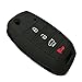 Coolbestda Rubber 4buttons Flip Key Fob Remote Cover Case Protector Holder Keyless Entry for 2016 2017 2018 2019 Kia Optima Soul Sorento Sportage Forte Rio Sedona （Not Fit Smart Key Fob）