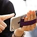 Sinjimoru Cell Phone Grip with Card Holder, Slim Wallet with Elastic Strap. Sinji Pouch Band Purple