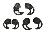 New Replacement Noise Isolation Earbuds 3 Pairs (S, M, L) with Extra Layer Comfort Eartips for Bose QC20 QC20i SoundSport SIE2 SIE2i IE2 IE3 In Ear Earphones (Black)