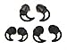 New Replacement Noise Isolation Earbuds 3 Pairs (S, M, L) with Extra Layer Comfort Eartips for Bose QC20 QC20i SoundSport SIE2 SIE2i IE2 IE3 in Ear Earphones (Black)