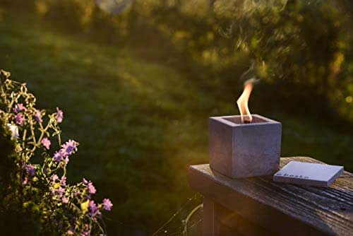 Antorcha de hormigón con “mecha permanente”, Tamaño 10x10x10, Antorcha