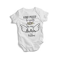 Promini Colourful Hand Picked for Earth by My Brother in Heavens Baby Bodysuit Cute Bodysuit Baby Romper