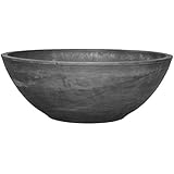 Arcadia PSW M30DC Garden Bowl, 12 by 4.5-Inch, Dark Charcoal