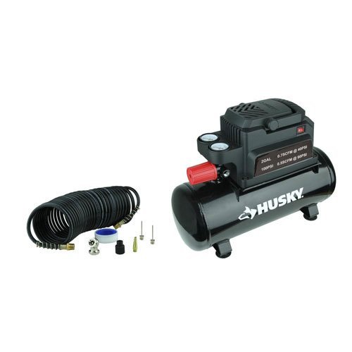 Husky 0100211A 2 Gal Electric Hotdog Air Compressor Portable Air