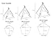 Zaihe Pet Teepee Dog & Cat Bed - Dog Tents & Pet Houses with Cushion & Blackboard, 24 Inch, Up to 15lbs, White, Lace Style
