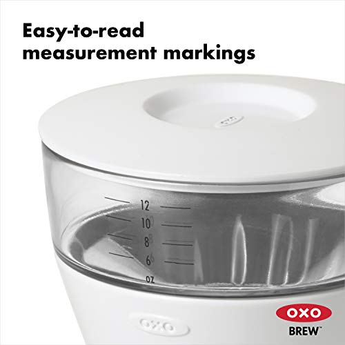 OXO Brew Single Serve PourOver Coffee Maker, 12 ounces, White The Home Kitchen Store
