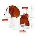 Woodyotime Voice Sensor Interactive Walking and Yapping Puppy Dog Electronic Animal Toys with Remote Control Leash