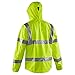 Grundéns Men’s Weather Watch Sport Fishing Jacket - Waterproof, Heavy Duty Rain Gear, Breathable, Packable Raincoat With Hood, Reflective Yellow, XX-Large (2021)