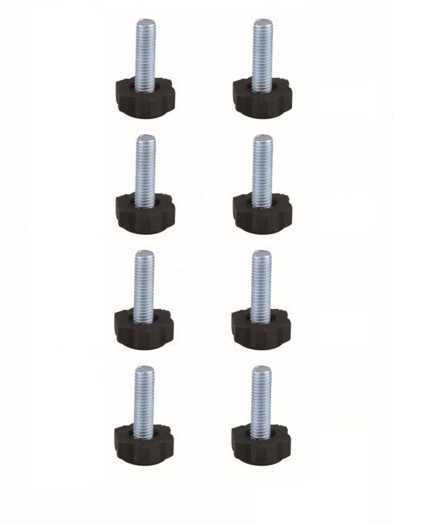 cyclingcolors 8 x Thumb Screws M8 x 30 mm Furniture Feet Adjusting Screw Plastic Steel Screw Furniture