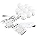 Vanity Mirror Lights Kit, Hollywood Style LED Vanity Lights Makeup Lighting Fixture Strip with 10 Dimmable Light Bulbs, Dimmer, USB Phone Adapter Charger for Makeup Vanity Table Bathroom Dressing Room