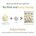 Homemory 24PCS Waterproof LED Lights LED Flameless Flickering Tealight Candles Battery Operated for Wedding, Party, Bathroom, Pool, SPA - Amber Yellow