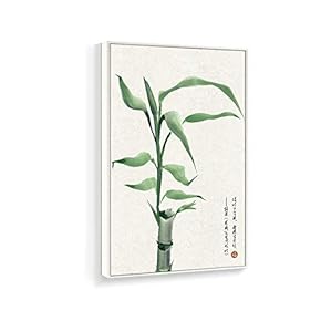Framed Canvas Home Artwork Decoration Antique Plant Canvas Wall Art for Living Room, Bedroom - 24x36 inches