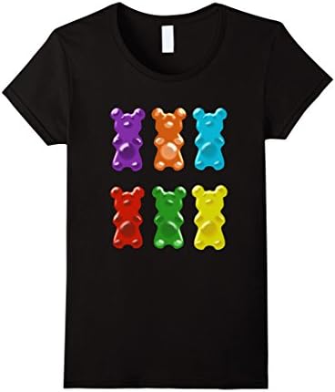 Cute Colorful Spring Gummy Bear T-Shirt for Women &amp; Girls