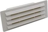 Kair White Airbrick Grille 150x70mm Ducting Damper Flap Ventilation Extractor view 1