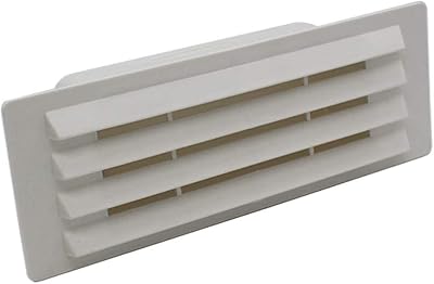 Kair White Airbrick Grille 150x70mm Ducting Damper Flap Ventilation Extractor