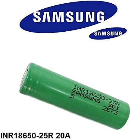 Moon and Star Package Deal: 4x Samsung 25R Batteries + 1x MoonAndStar Li-ion Single Slot Battery Charger + 2x Protective Battery Case