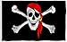 Dura-Poly by Flagline.com Jolly Roger (Red Scarf) - 3' x 5' Polyester Pirate Flag