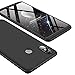 Xiaomi Mi Max 3 Case, Ranyi [Full Body 3 Piece Cover] [Slim & Thin Fit Tightly] [360 Degree Protection] Premium Hybrid Bumper 3 in 1 Electroplated Hard Case for Xiaomi Mi Max 3 (2018), Black