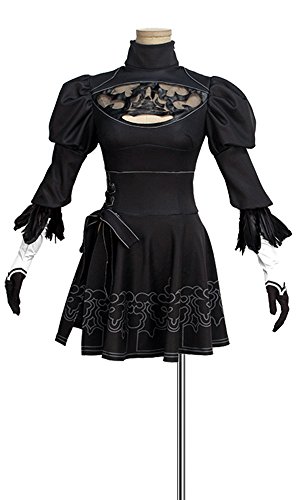 Game NieR Automata 2B YoRHa No.2 Type B Cosplay Costume Custom Made