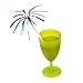 CiboWares 9.4 Inch Foil Fireworks Drinking Straw, Assorted Colors, Package of 50