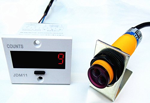 image for YJINGRUI 1-999999 Conveyor Belt Flow Infrared Counter Electronic Digit