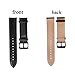 Lamshaw Quick Release Smartwatch Band for Michael Kors Access Sofie, Leather Strap Replacement Band for MK Access Smartwatch Sofie Gen 2v (Black)
