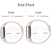 iGK Replacement Bands Compatible for Fitbit Alta and Fitbit Alta HR, Newest Adjustable Sport Strap Smartwatch Fitness Wristbands with Metal Clasp Blush Pink Small