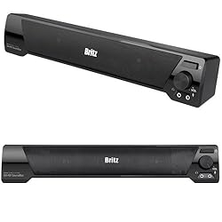 Britz Computer 2ch Stereo Soundbar Speaker Ba-r9