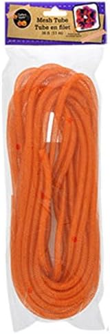 Deco Mesh Tubing (1 Pack, Orange)