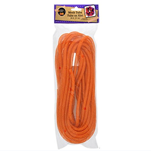 Deco Mesh Tubing (1 Pack, Orange)