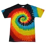 Tie Dyes Men's Tie Dyed Performance T-Shirt H1000 Swirl-eclipse-large