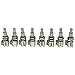 KAISH Guitar Bass Mini Dual Pots Stacked Concentric Potentiometer Pot with Center Detent Korea Made B500K