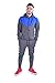 Mens Full Zip Up Contrast Cord Brushed Fleece Tracksuit Hoodie Jogging Joggers Gym Suit
