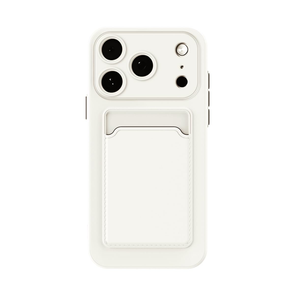 Photo 1 of Lunivop Compatible with iPhone 17 Pro Case 6.3 '' 2525 Card Holder Wallet Slim Soft Silicone Shockproof, Camera Protection Anti-Scratch Phone Cases, (for 17 Pro White)