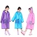 Nyicey Kids Rain Ponchos, 3 Packs Portable Reusable Emergency Raincoats for Camping Hiking Traveling