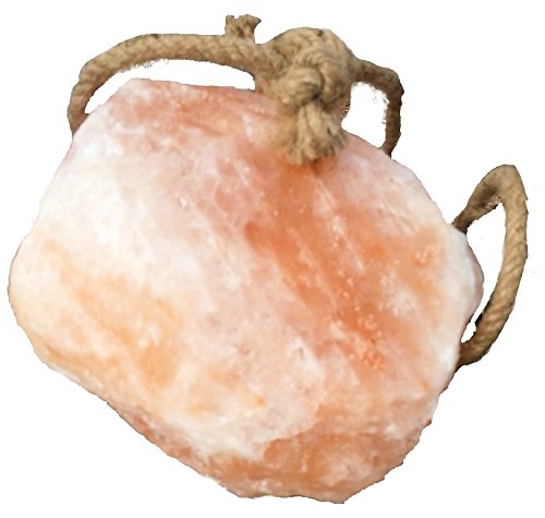 Large 7.3 lb Himalayan Salt on a Rope Rock Lick for Animals, Horses, Deer