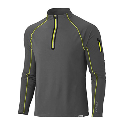 Polaris RZR Grey & Lime Green Quarter-Zip Hoodie Hoody Sweatshirt