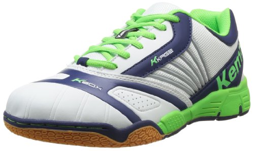 Kempa Men's Tornado Xl Handball Shoes 37-39 Eu (3.5 Herren Uk) White White (White/Marine/Fluo Green 02)