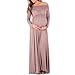 Women's Over The Shoulder Ruched Maternity and Nursing Dress by Mother Bee - Made in USA, Dark Mocha, M